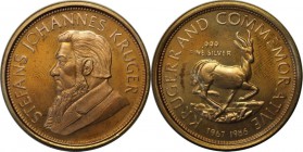 Weltmünzen und Medaillen, Südafrika / South Africa. 1 Oz 1986, Silber. Stempelglanz