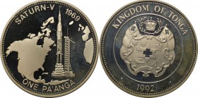 Weltmünzen und Medaillen, Tonga. 1 Pa'anga 1992, Silber. 0.94 OZ. Polierte Platte