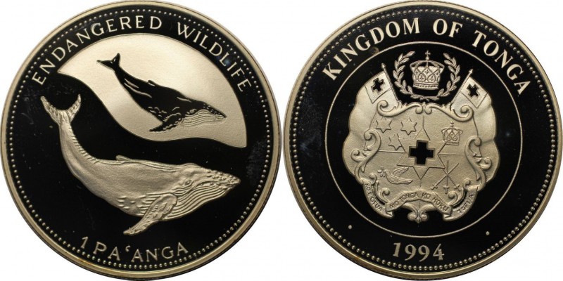 Weltmünzen und Medaillen, Tonga. 1 Pa'anga 1994, Silber. 0.94 OZ. Polierte Platt...