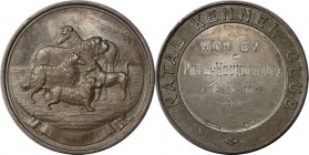 Medaillen und Jetons, Hundesport / Dog sports. Natal Kennel Club. Medaille 1911, 39 mm. 25.6 g. Silber. Vorzüglich-stempelglanz, mit Box