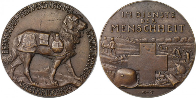 Medaillen und Jetons, Hundesport / Dog sports. Red Cross Dog, Goetz. Medaille 19...