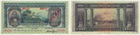 Banknoten, Griechenland / Greece. 100 Drachmai 17.2.1922. Pick: 67. aVF