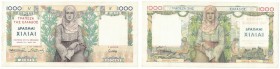 Banknoten, Griechenland / Greece. 1000 Drachmai 1935. Pick: 106a. XF