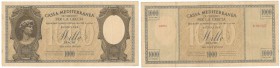 Banknoten, Griechenland / Greece. 1000 Drachmai (1941). Pick: M6. F-VF