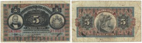 Banknoten, Griechenland / Greece. 5 Drachmai 1917. Pick: 54. F-VF