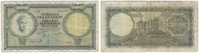 Banknoten, Griechenland / Greece. 50000 Drachmai 1950. Pick: 185a. F-VF