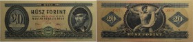 Banknoten, Ungarn / Hungary. MAGYAR NEMZETI BANK. 20 Forint 1969. P.169e. I