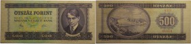 Banknoten, Ungarn / Hungary. MAGYAR NEMZETI BANK. 500 Forint 1980. P.172 с. I