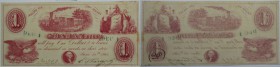 Banknoten, USA / Vereinigte Staaten von Amerika, Obsolete Banknotes. Manchester, New Jersey. S. W. & W. A. Torrey. June 15, 1861. 1 Dollar 1861. I