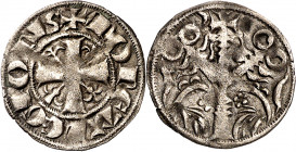 Infante don Sancho, futuro Sancho IV (1282-1284). Salamanca. Dinero. (M.M. S4:2.1) (Imperatrix S4:2.1, mismo ejemplar) (AB. 212 var, como Fernando III...
