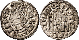 Sancho IV (1284-1295). Cuenca. Cornado. (M.M. S4:3.12) (Imperatrix S4:3.12, mismo ejemplar) (AB. 298). Bella. Vellón rico. 0,79 g. EBC.