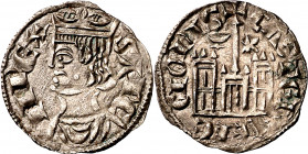 Sancho IV (1284-1295). Cuenca. Cornado. (Imperatrix S4:3.13, mismo ejemplar) (AB. 298 var). Bella. Escasa. 0,85 g. EBC.