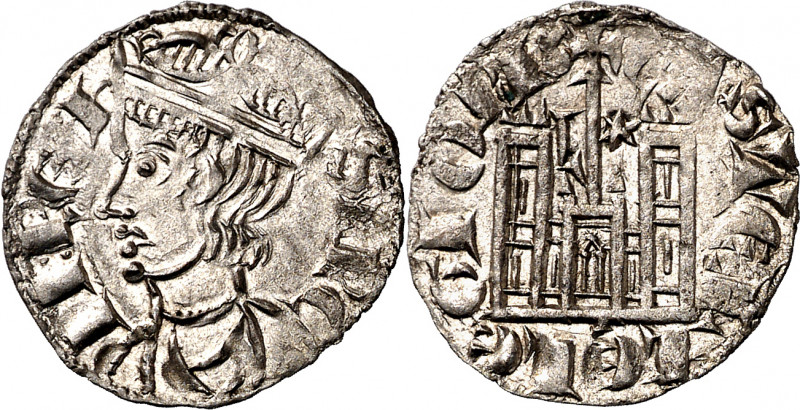 Sancho IV (1284-1295). León. Cornado. (M.M. S4:3.21) (Imperatrix S4:3.22, mismo ...