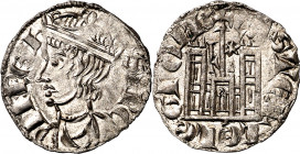 Sancho IV (1284-1295). León. Cornado. (M.M. S4:3.21) (Imperatrix S4:3.22, mismo ejemplar) (AB. 299). Vellón muy rico. Bella. Escasa así. 0,72 g. EBC+....