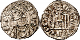Sancho IV (1284-1295). León. Cornado. (M.M. S4:3.24) (Imperatrix S4:3.24, mismo ejemplar) (AB. 299.4). Atractiva. 0,90 g. EBC-.