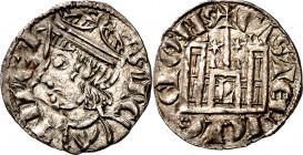 Sancho IV (1284-1295). León. Cornado. (M.M. S4:3.24) (Imperatrix S4:3.24 (50), mismo ejemplar) (AB. 299.4). Atractiva. 0,77 g. EBC-.