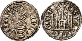 Sancho IV (1284-1295). León. Cornado. (Imperatrix S4:3.25, mismo ejemplar) (AB. 299.5). Atractiva. Escasa. 0,83 g. EBC-/MBC+