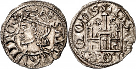 Sancho IV (1284-1295). Sevilla. Cornado. (M.M. S4:3.31) (Imperatrix S4:3.31, mismo ejemplar) (AB. 301 var). Vellón rico. Bella. Escasa así. 0,84 g. S/...