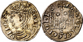 Sancho IV (1284-1295). Sevilla. Cornado. (M.M. S4:3.39) (Imperatrix S4:3.38, mismo ejemplar) (AB. 301.1 var). Muy bella. Escasa y más así. 0,81 g. EBC...
