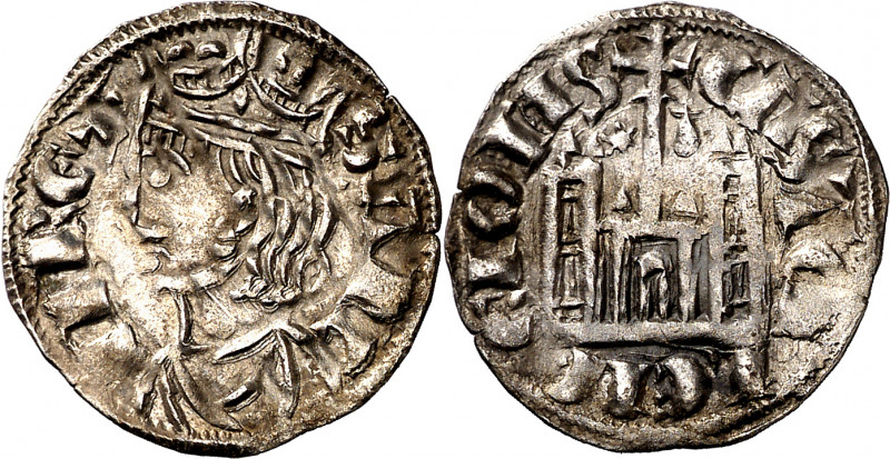 Sancho IV (1284-1295). Coruña o Santiago de Compostela. Cornado. (M.M. S4:3.45) ...