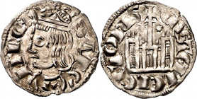 Sancho IV (1284-1295). Coruña o Santiago de Compostela. Cornado. (Imperatrix S4:3.51 (50), mismo ejemplar) (AB. 297). Vellón rico. Bella. Escasa. 0,89...