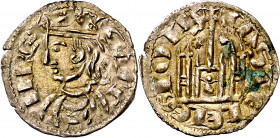 Sancho IV (1284-1295). Coruña o Santiago de Compostela. Cornado. (M.M. S4:3.55, mismo ejemplar) (Imperatrix S4:3.55, mismo ejemplar) (AB. 297.2 var). ...