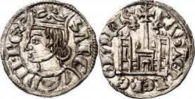 Sancho IV (1284-1295). ¿Salamanca?. Cornado. (M.M. S4:3.62) (Imperatrix S4:3.62, mismo ejemplar) (AB. 304.1). Vellón muy rico. Muy bella. Rara y más a...