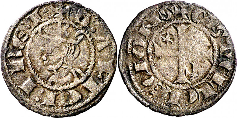 Sancho IV (1284-1295). León. Meaja coronada. (M.M. S4:6.35) (Imperatrix S4:6.35,...