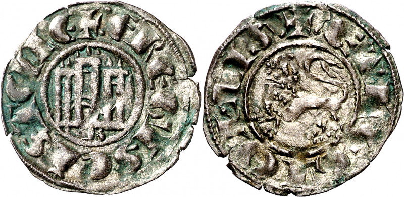 Fernando IV (1295-1312). Burgos. Dinero. (M.M. F4:1.4) (Imperatrix F4:1.1 (50), ...