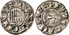 Fernando IV (1295-1312). Burgos. Dinero. (M.M. F4:2.1) (Imperatrix F4:2.1, mismo ejemplar) (AB. 319, como pepión). Atractiva. Escasa así. 0,80 g. EBC-...
