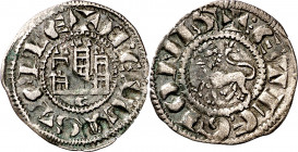 Fernando IV (1295-1312). Córdoba. Dinero. (M.M. F4:2.18) (Imperatrix F4:2.18, mismo ejemplar) (AB. 320, como pepión). Atractiva. 0,63 g. MBC+.