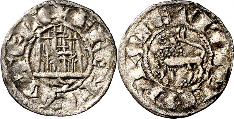 Fernando IV (1295-1312). Sevilla. Dinero. (Imperatrix F4:2.26, mismo ejemplar) (...