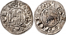 Fernando IV (1295-1312). Segovia o Salamanca. Dinero. (M.M. F4:2.43) (Imperatrix F4:2.43, mismo ejemplar) (AB. 328, como pepión). 0,75 g. MBC+.