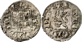 Alfonso XI (1312-1350). Burgos. Novén. (M.M. A11:1.1) (Imperatrix A11:1.1) (AB. 355.1). Vellón rico. 0,81 g. MBC+.