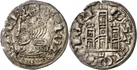 Alfonso XI (1312-1350). León. Cornado. (Imperatrix A11:2.7 (80), mismo ejemplar) (AB. falta). Rara. 0,78 g. MBC+.