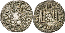 Alfonso XI (1312-1350). Murcia. Cornado. (M.M. A11:2.12) (Imperatrix A11:2.12, mismo ejemplar) (AB. 339.2 var). Escasa. 0,76 g. MBC+.
