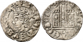 Alfonso XI (1312-1350). Coruña. Cornado. (M.M. A11:3.1) (Imperatrix A11:3.1, mismo ejemplar) (AB. 343). 0,74 g. MBC.