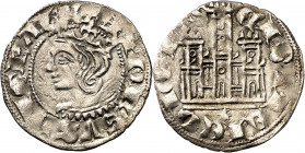 Alfonso XI (1312-1350). Coruña. Cornado. (Imperatrix A11:3.16 (50), mismo ejemplar) (AB. 343.1 var). Ligero doblez. Vellón rico. Rara leyenda. 0,69 g....