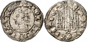 Alfonso XI (1312-1350). Sevilla. Cornado. (Imperatrix A11:4.1, mismo ejemplar) (AB. 344.2 var). Vellón rico. Muy rara. 0,86 g. MBC+.