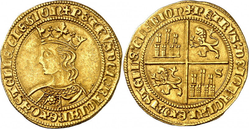 Pedro I (1350-1369). Sevilla. Dobla de 35 maravedís. (Imperatrix P1:10.19 (50), ...