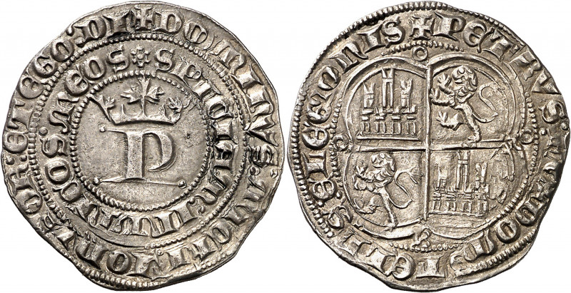 Pedro I (1350-1369). Burgos. Real. (Imperatrix P1:12.8, mismo ejemplar) (AB. 378...