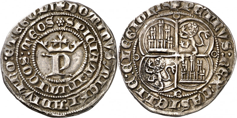 Pedro I (1350-1369). Burgos. Real. (Imperatrix P1:12.10, mismo ejemplar) (AB. 37...