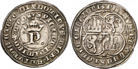 Pedro I (1350-1369). Burgos. Real. (Imperatrix P1:12.11, mismo ejemplar) (AB. 378 var). Atractiva. Parte de brillo original. 3,37 g. EBC-.