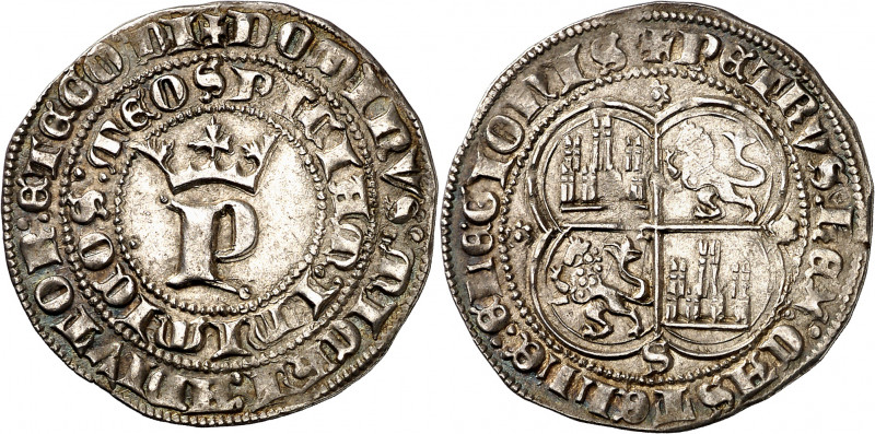 Pedro I (1350-1369). Sevilla. Real. (Imperatrix P1:12.30, mismo ejemplar) (AB. 3...