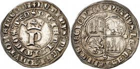 Pedro I (1350-1369). Sevilla. Real. (Imperatrix P1:12.30, mismo ejemplar) (AB. 380). Bella. Escasa así. 3,49 g. EBC.