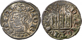 Enrique II como Pretendiente(1366-1369). Cuenca. Cornado. (Imperatrix AY:1.39, mismo ejemplar) (AB. 347 var, como Alfonso XI). Buena conservación para...