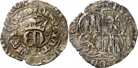 Enrique II (1369-1379). Burgos. Real de vellón de anagrama. (Imperatrix E2:2.11, mismo ejemplar) (AB. 416.1 var). 2,42 g. BC+.
