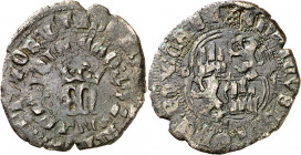 Enrique II (1369-1379). Toledo. Real de vellón de anagrama. (Imperatrix E2:2.30, mismo ejemplar) (AB. 425.1). Escasa. 3,26 g. MBC-/BC+.