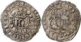 Enrique II (1369-1379). Cuenca. Real de vellón de anagrama. (Imperatrix E2:2.44, mismo ejemplar) (AB. 418.1). Extraordinaria pieza para el tipo. Muy r...