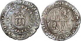 Enrique II (1369-1379). Burgos. Real. (Imperatrix E2:22.1, mismo ejemplar) (AB. 401, mismo ejemplar, indica V.Q. 5503 por error) (V.Q. 5703, mismo eje...